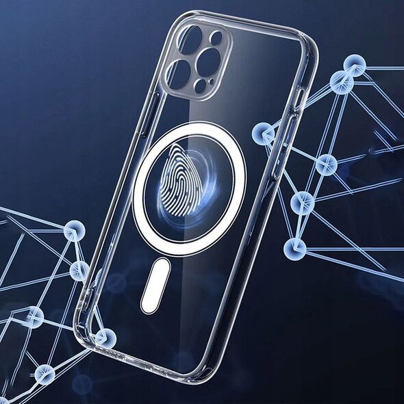 Διαφανής θήκη CLEAR MAG COVER (MID) συμβατή με MagSafe για SAMSUNG A56