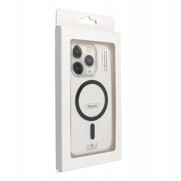 Drop Glue Colorful Ring Mag Cover συμβατό με MagSafe ταιριάζει στο IPHONE 14 PRO MAX μαύρο
