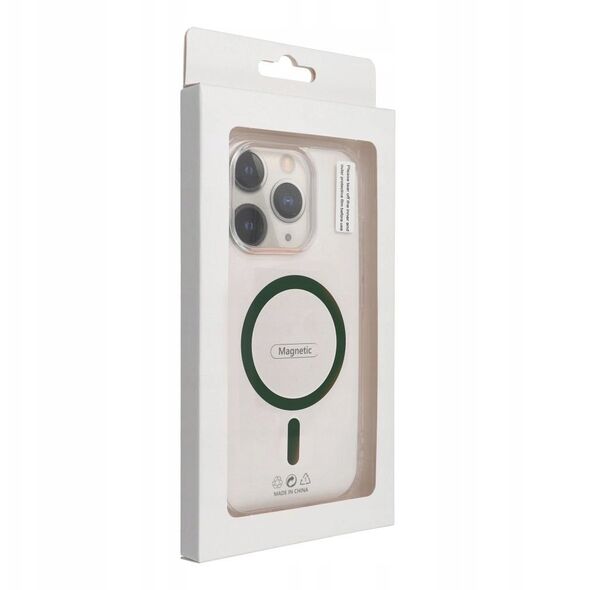 Drop Glue Colorful Ring Mag Cover συμβατό με MagSafe ταιριάζει στο SAMSUNG A26 σκούρο πράσινο