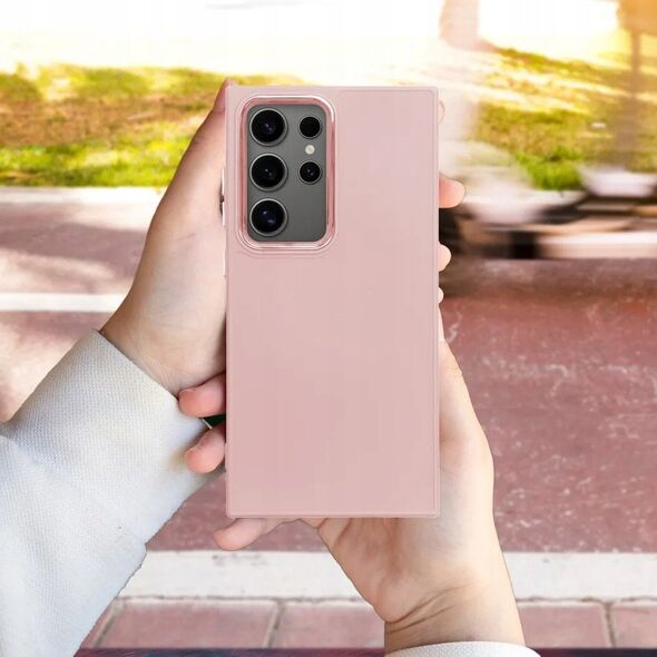 Θήκη FRAME για XIAOMI Redmi Note 14 4G (GLOBAL - 164,84mm x 78,15mm x 8,16mm) ροζ πούδρα