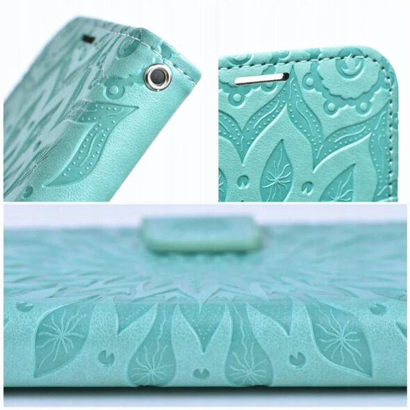 Θήκη βιβλίου MEZZO για IPHONE 16e (SE 4 2025) mandala πράσινο