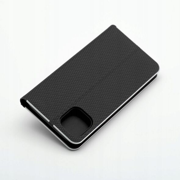 Θήκη LUNA Book Carbon για IPHONE 16e (SE 4 2025) μαύρο