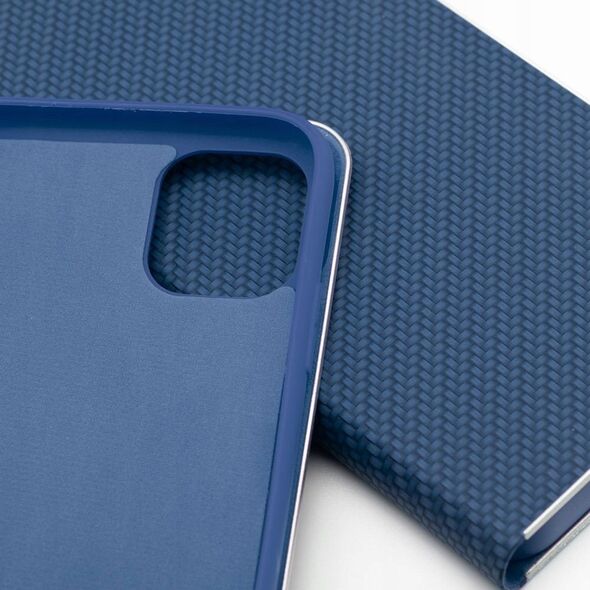 Θήκη LUNA Book Carbon για το IPHONE 16e (SE 4 2025) μπλε