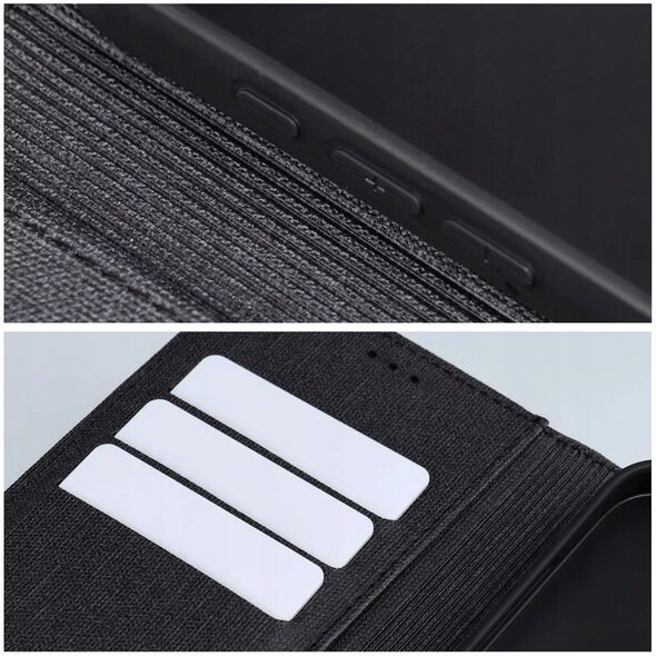 Θήκη GOMMA Book για IPHONE 16e (SE 4 2025) μαύρο