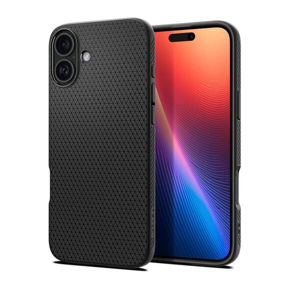 Θήκη Soft TPU Spigen Liquid Air Apple iPhone 16 Plus Μαύρο 8809971229814 8809971229814 έως και 12 άτοκες δόσεις