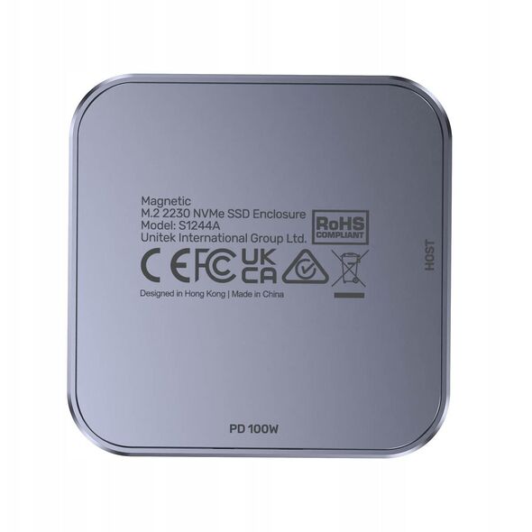 Unitek Obudowa magnetyczna SolidForce Reefer USB-C do M.2 SSD (NVMe/SATA)