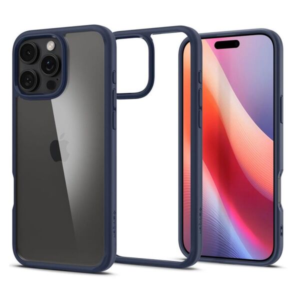 Θήκη TPU & PC Spigen Ultra Hybrid Apple iPhone 16 Pro Σκούρο Μπλε 8809971230384 8809971230384 έως και 12 άτοκες δόσεις