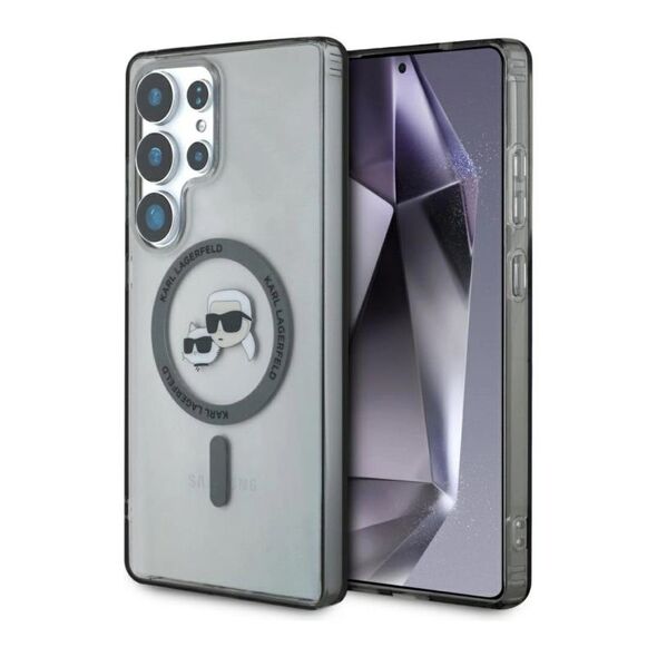 Θήκη TPU Karl Lagerfeld Samsung Galaxy S25 Ultra IML Magsafe Metal Karl & Choupette Heads Μαύρο 3666339449971 3666339449971 έως και 12 άτοκες δόσεις