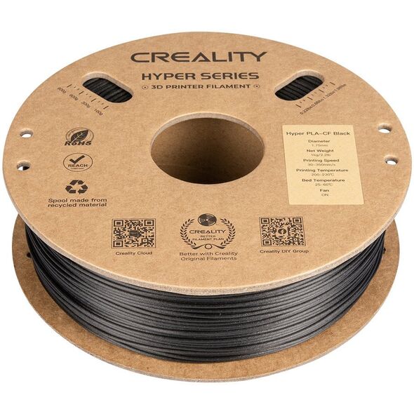 Creality Creality Filament Hyper PLA-CF, 1kg, 1,75mm, Black (3301060015)