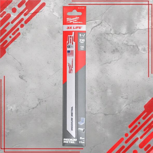 MILWAUKEE ΛΕΠΙΔΑ ΠΡΙΟΝΙΟΥ S BIMETAL 230mm/14T/5τμχ.