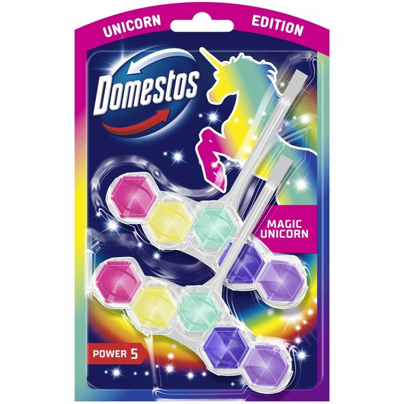 DOMESTOS Μαγικός Μονόκερος Power 5 Κύβος για WC 2 x 50 g