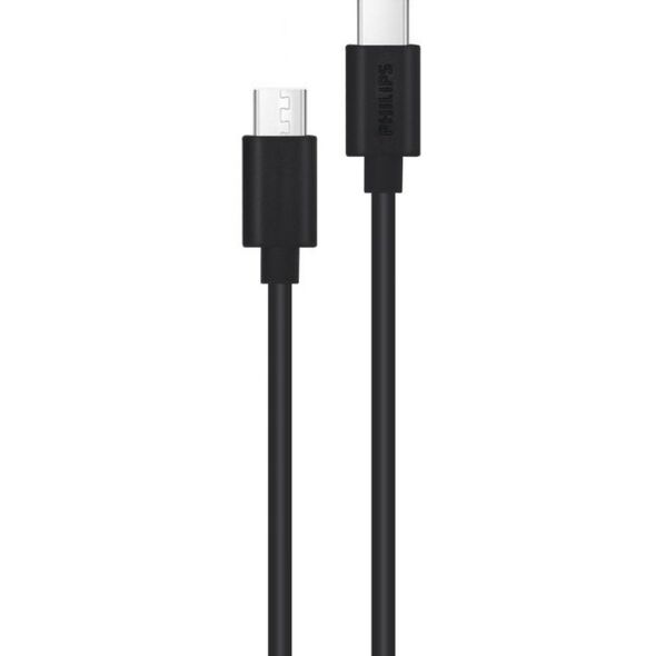 ΚΑΛΩΔΙΟ PHILIPS ΤΥΠΟΥ-C ΣΕ ΤΥΠΟΥ-C ΜΑΥΡΟ 1,2M 4FT DLC3104C/00