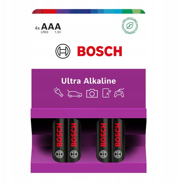 ΜΠΑΤΑΡΙΑ BOSCH 4ΤΜΧ AA ULTRA ALKALINE LR03UA4B/00