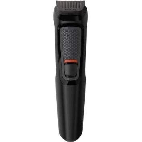 Philips MULTIGROOM Σειρά 3000 MG3711/15, Μαύρο, Ορθογώνιο, Γένια, Αυτί, Φρύδι, Μύτη, Ανοξείδωτο ατσάλι, Μπαταρία, 60 λεπτά