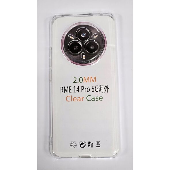 Θήκη CLEAR CASE 2 mm για REALME 14 PRO (προστασία κάμερας) διάφανη