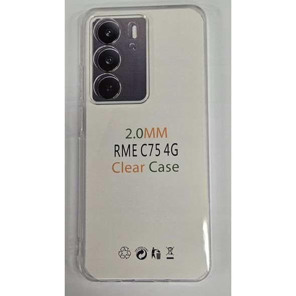 Διαφανής Θήκη CLEAR CASE 2 mm για REALME C75 (προστασία κάμερας) διαφανής