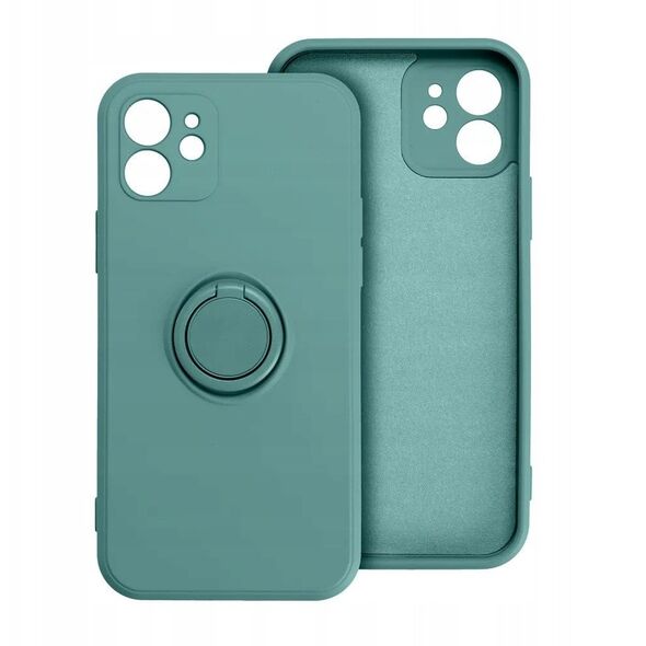 Θήκη SILICONE RING για XIAOMI Redmi Note 14 4G (GLOBAL - 164,84mm x 78,15mm x 8,16mm) πράσινο