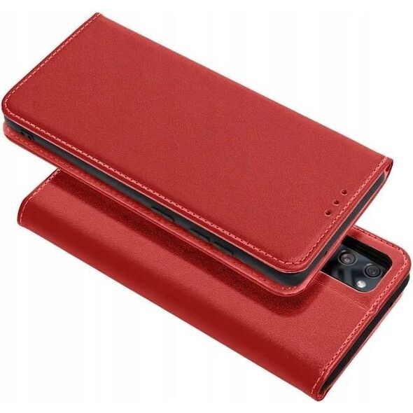 Θήκη SMART PRO Book skórzana για XIAOMI Redmi Note 14 4G (GLOBAL - 164,84mm x 78,15mm x 8,16mm) μπορντό