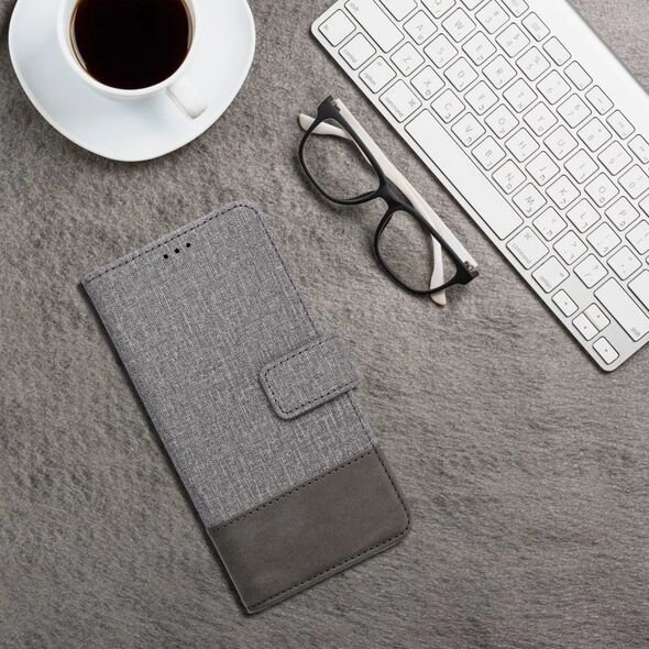 Θήκη GOMMA Book για XIAOMI Redmi Note 14 4G (GLOBAL - 164,84mm x 78,15mm x 8,16mm) γκρι