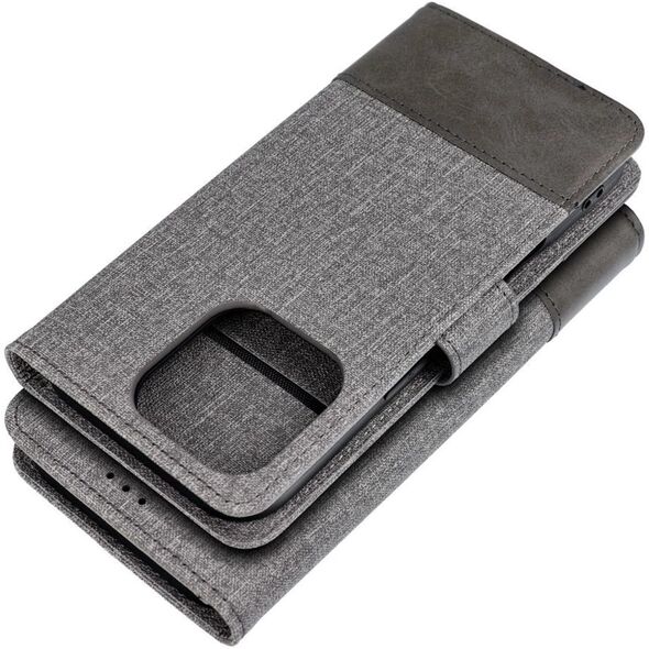 Θήκη GOMMA Book για XIAOMI Redmi Note 14 4G (GLOBAL - 164,84mm x 78,15mm x 8,16mm) γκρι