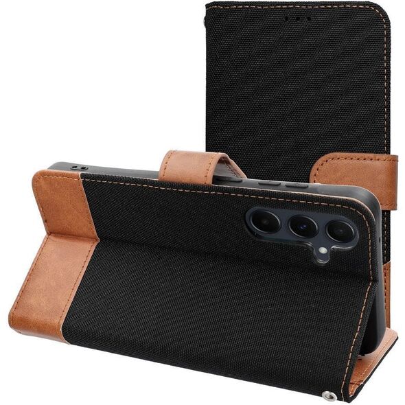 Kabura JEANS Βιβλίο για SAMSUNG S25 Edge μαύρο
