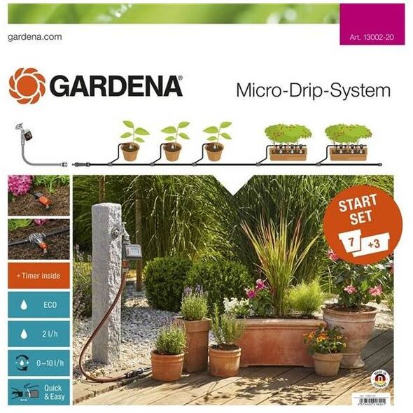 Gardena Nawadnianie Micro-Drip-System zestaw podstawowy M (13002-20)