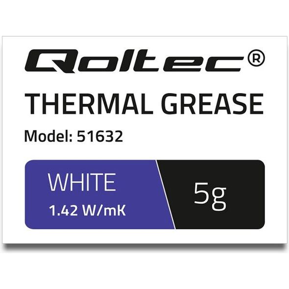 Pasta termoprzewodząca Qoltec White 5g (51632)