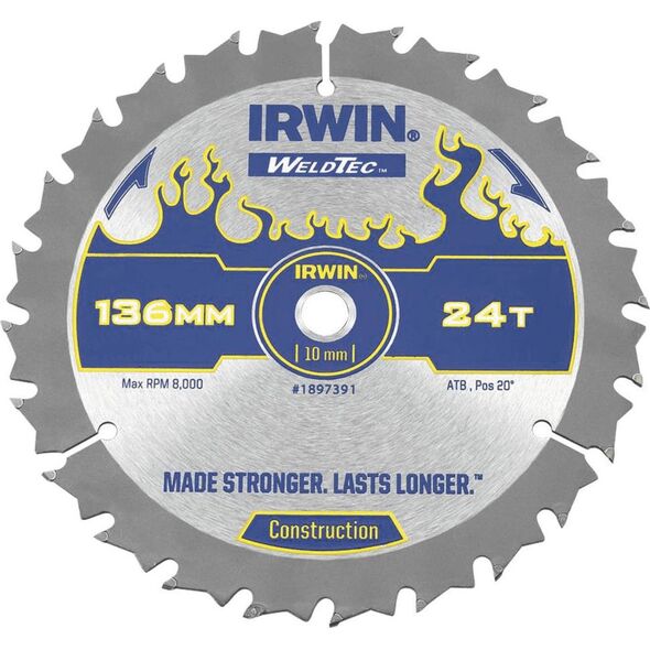 Irwin piła tarczowa widia 136x10mm, 24 zębów CSB C (1897391)