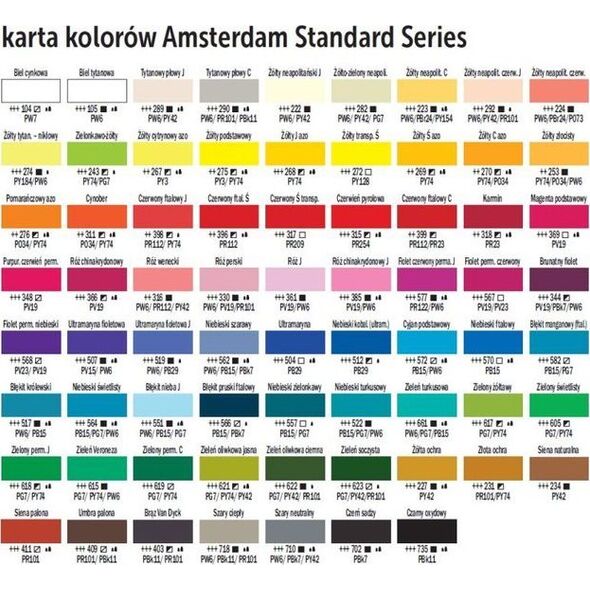 Artequipment Farba akrylowa TALENS AMSTERDAM 120ml 622 - OLIVE GREEN DEEP uniw