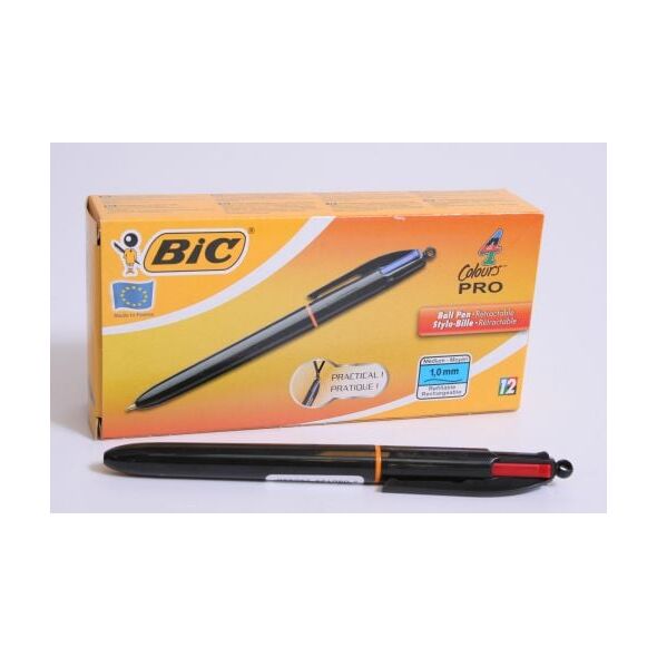 Bic DŁUGOPIS AUTOMATYCZNY BIC 4 COLOURS PRO PUDEŁKO 12 SZT - 902129