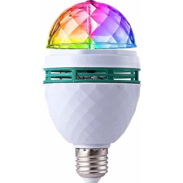 Aptel ŹARÓWKA DYSKOTEKOWA KOLOROWA E27 LED RGB 3W ZD7F