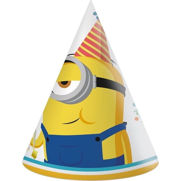 GoDan Czapeczki papierowe Minions 2 The Rise of Gru 6szt