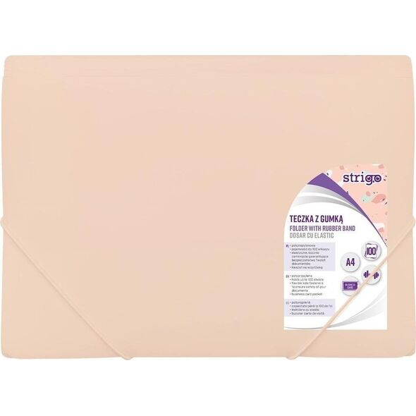 Strigo TECZKA Z GUMKA A4 PP PASTEL MORELOW