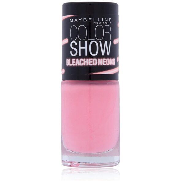 Maybelline  Maybelline, Color Show Bleached Neon, Nail Polish, Nr. 243, Tropink, 7 ml For Women
