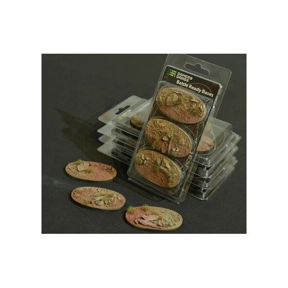 Gamers Grass Gamers Grass: Bases Oval - Badlands 75 mm (3 szt.)