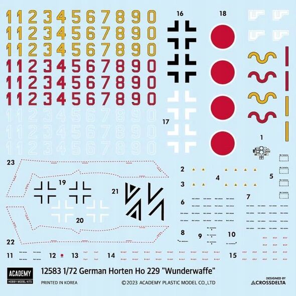 Academy Model plastikowy Horten Ho 229 Wunderwaffe 1/72