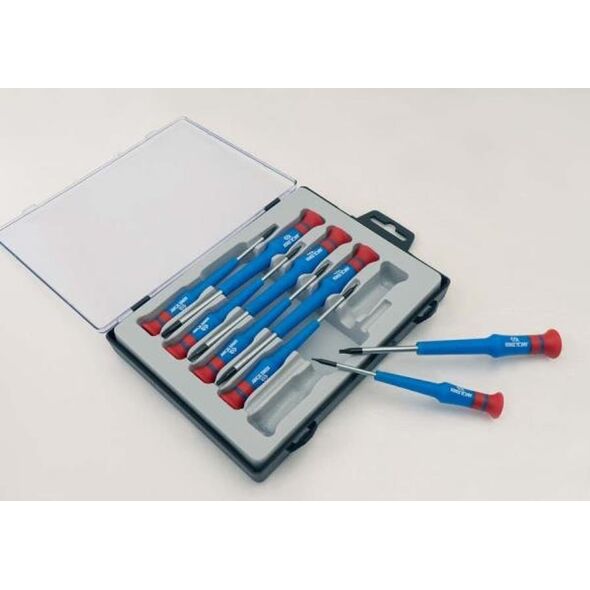 King Tony ZESTAW WKRĘTAKÓW PRECYZYJNYCH 9cz. TORX T4 - T20 x 40/50mm, PUDEŁKO PLAST. King Tony