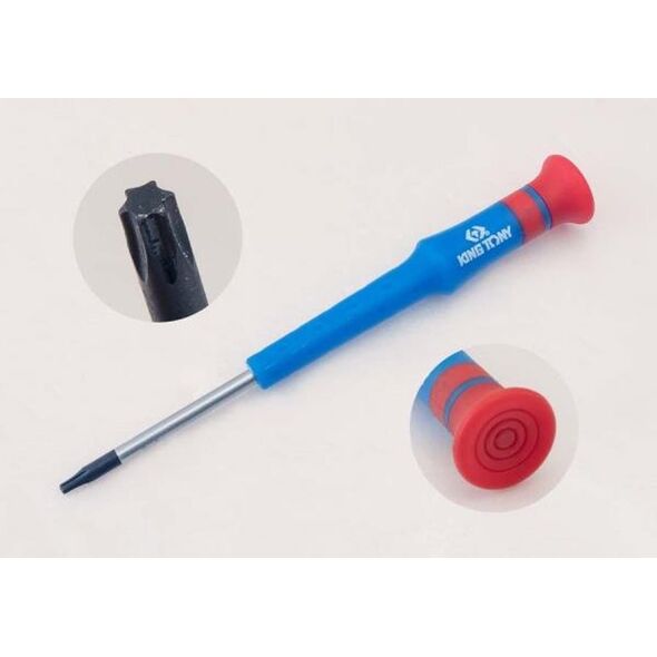 King Tony ZESTAW WKRĘTAKÓW PRECYZYJNYCH 9cz. TORX T4 - T20 x 40/50mm, PUDEŁKO PLAST. King Tony