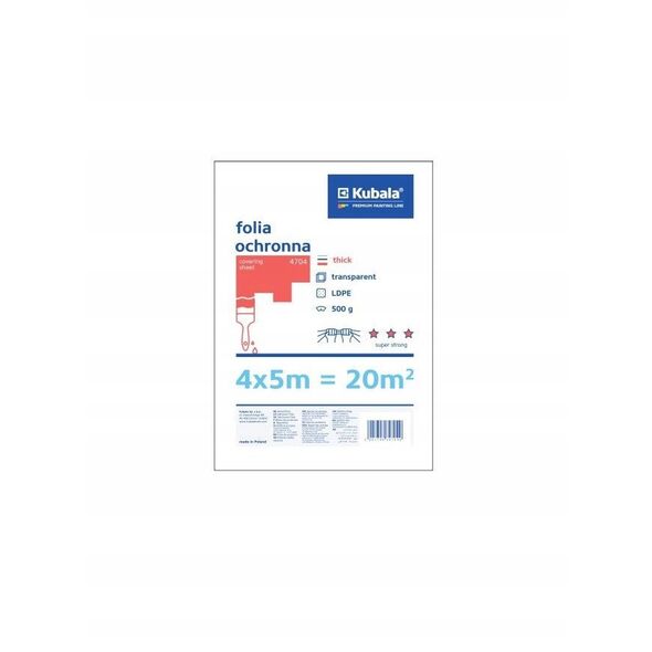 Kubala Protective film, strong 25 micron. 4x5m 20 sq/m.