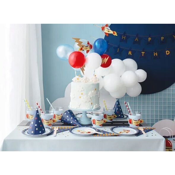 Party Deco Serwetki Gwiazdkigranatowe 33x33cm 12szt
