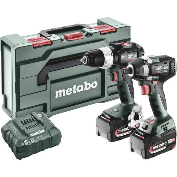Zestaw elektronarzędzi Metabo METABO.ZESTAW COMBO 18V 2.9.3 (BS 18 LT BL + SSW 18 LT 300 BL) 2x5,2Ah METABOX