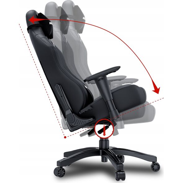 Fotel Anda Seat Fotel gamingowy Anda Seat Luna L czarny skórzany