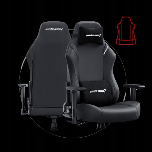Fotel Anda Seat Fotel gamingowy Anda Seat Luna L czarny skórzany