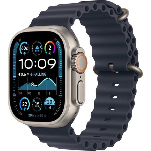 Smartwatch Apple Watch Ultra 2 GPS + Cellular 49mm Titanium Case Ocean Band Granatowy (MX4D3)