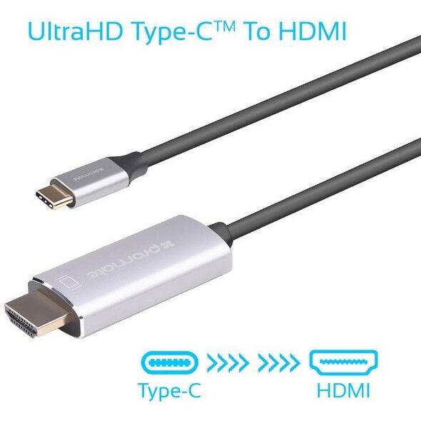 PROMATE HDLink-60H USB-C - HDMI UltraHD 3840x2160@60 Καλώδιο 1.8m
