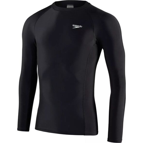 Męska koszulka uv Speedo LS SP TOP AM black/white rozmiar XL