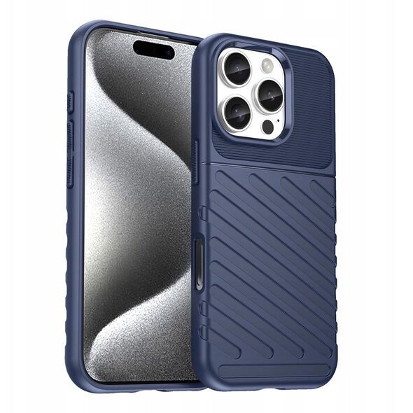 Θήκη Thunder Case για iPhone 16e σιλικόνη θωρακισμένη θήκη - μπλε