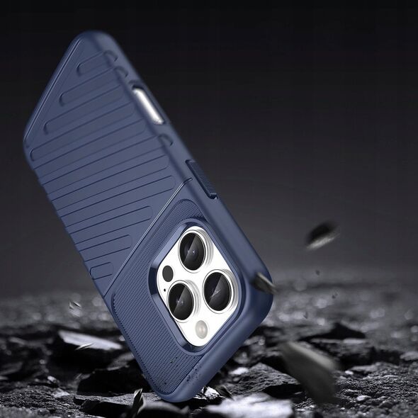 Θήκη Thunder Case για iPhone 16e σιλικόνη θωρακισμένη θήκη - μπλε