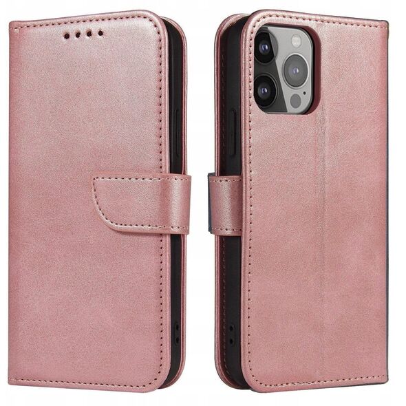 Θήκη Magnet Case με καπάκι για Samsung Galaxy S25 Edge - ροζ