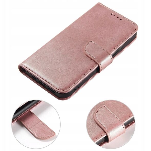 Θήκη Magnet Case με καπάκι για Samsung Galaxy S25 Edge - ροζ